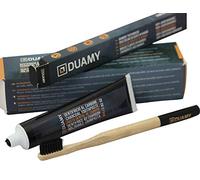 Pasta de dientes blanqueadora de carbon activo. Blanqueador carbón activado + cepillo de dientes de bambú 100% biodegradable. Dentífrico blanqueador. Kit pasta para blanqueamiento dental 80 gr.