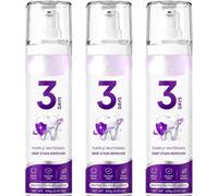 Pasta de dientes blanqueadora morada, pasta de dientes correctora de color, gel blanqueador dental, protección de encías y aliento fresco, eliminador de manchas de café, té y vino