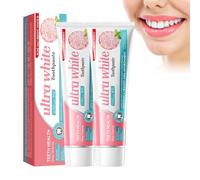 Pasta De Dientes Blanqueadora, Pasta De Dientes Aliento Fresco, Con Sal De Rosas, Pasta De Dientes Para El Cuidado Bucal, Pasta De Dientes Para Quitar Manchas, 2PCS