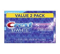 Pasta de dientes blanqueadora y con menta Crest 3D White Radiant, 2 x 107 g