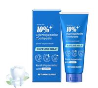 Pasta de dientes de hidroxiapatita 10% para reparar el esmalte dental y fortalecer los dientes,Pasta de dientes de remineralización de hidroxiapatita, sin flúor, blanqueamiento suave para dientes