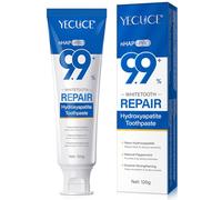 Pasta de Dientes de Hidroxiapatita 120 g, Sin Flúor Pasta Dental con 9,9% Nano Hidroxiapatita, Protege el Esmalte Dental, Alivia la Sensibilidad, Fortalece los Dientes, Cuidado Bucal