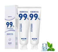 Pasta de dientes de hidroxiapatita 99%,Pasta de dientes de hidroxiapatita para reparar el esmalte dental y fortalecer los dientes,blanquea los dientes,Alivio de la sensibilidad dental (2)