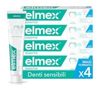 Elmex Sensitive Pasta de Dientes con Fluoruro de Amina | Pack 4 Uds x 75ml | 24 Horas de Protección para Dientes Sensibles| Fortalece los Dientes |Elimina la Placa y Limpia Suavemente