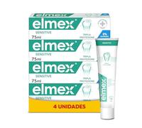 Elmex Sensitive Pasta de Dientes con Fluoruro de Amina | Pack 4 Uds x 75ml | 24 Horas de Protección para Dientes Sensibles| Fortalece los Dientes |Elimina la Placa y Limpia Suavemente