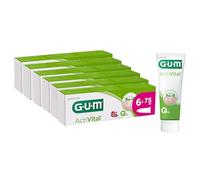 Pasta de dientes GUM® ActiVital® | encías y dientes sanos cada día | acción antiplaca y antioxidante | sabor a menta | 6 x 75 ml