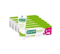 Pasta de dientes GUM® ActiVital® | encías y dientes sanos cada día | acción antiplaca y antioxidante | sabor a menta | 6 x 75 ml
