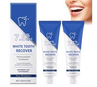 Pasta de dientes Hidroxiapatita, 2 unidades Pasta de dientes de hidroxiapatita, Pasta de dientes de hidroxiapatita Adecuado para aliento fresco, protección del esmalte dental y limpieza de los dientes