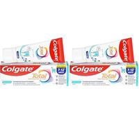 Pasta de dientes infantil Colgate Total para niños 7-12 años 12x50ml | protección superior duradera | dentífrico para niños con ingredientes antibacterianos |sabor a menta suave (Paquete de 2)