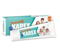 Pasta de dientes Junior KAREX - 1 x 65 ml - Protección contra la caries para niños a partir de 6 años con BioHAP - para las necesidades especiales de cambio de dientes de los niños - repara pequeños