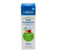 Pasta de Dientes Natural Infantil Sin Flúor Sabor Pera y Manzana - Bebés y niños de 0 a 3 años - 40 g.