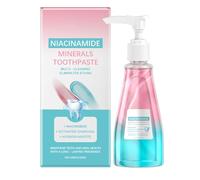 Pasta de dientes para dientes sensibles, cuidado bucal refrescante, fórmula de blanqueamiento de dientes, limpieza suave, soporte para, 100 g, ideal para adultos y adolescentes en casa