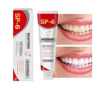 Pasta de dientes para eliminar manchas, 120 g, pasta de dientes natural para limpiar olores, potente removedor de manchas, acción de pulido, ayuda a prevenir futuras manchas, esmalte seguro para el