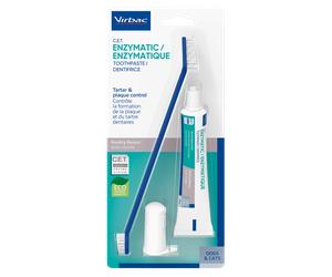 Pasta de dientes para perros y gatos C.E.T. Menos placa Tamaño: Kit Dental