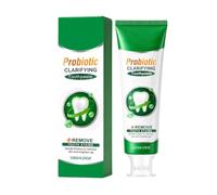 Pasta de dientes probiótica con sabor a menta fresca para uso diario | Fórmula suave, espuma abundante, sensación agradable en la boca. Para uso diario; favorece el bienestar de las encías.