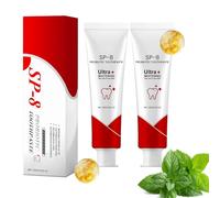 Pasta de Dientes Probiótica SP-8, 2x Pasta de Dientes Ultrablanqueadora SP-8, 120g de P- de D-ientes Probiótica, P- de Diente de Limpieza Profunda para Eliminación de Manchas Y Aliento Fresco