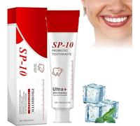Pasta de dientes probiótica Sp10, ultra blanqueadora, probióticos de limpieza profunda, pasta de dientes de fórmula natural blanca brillante, pasta de dientes para el cuidado bucal de aliento fresco