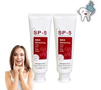 Pasta de dientes Sp-5, 2 uds., Sp 5, blanqueamiento dental, pasta de dientes blanqueadora WE2C, eliminación de manchas brillantes, pasta de dientes reparadora