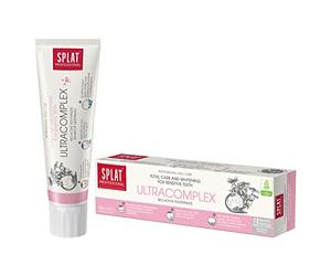 Pasta de dientes SPLAT® Ultracomplex | Cuidado total y blanqueamiento de dientes sensibles | No contiene SLES ni flúor, 100 ml
