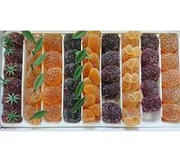 Pasta de Frutas 1 kg,sabores (fresa, pera, cereza negra, piña, frambuesa, albaricoque, naranja, mango, grosella negra), sin gluten, sin conservantes, sin colorantes y sin sabores artificiales.