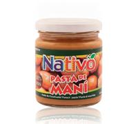Pasta de Maní - Mantequilla de Cacahuete 100% Natural y Cremosa 250g - Sin Azúcar Añadido ni Aceite de Palma - Ideal para Deportistas y Dieta Fitness - Nativo - Frasco de Cr - NEXU