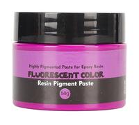 Pasta de Pigmento de Resina Fluorescente 50g, Alta Concentración, Colores Vivos para Pintura DIY - Sin Toxicidad, Fácil de Usar, Ideal para Manualidades y Arte (Púrpura fluorescente)