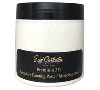 Pasta de pintura para escultura 3D, texturizada, yeso decorativo, colores únicos, ideal para arte, plantillas, flores, relieve artístico, 170 g (blanco)