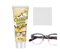Pasta de reparación de arañazos para lentes, de restauración de vidrio óptico, kit de crema antiarañazos de acción rápida de 30 ml, solución de restauración de lentes, uso de mantenimiento