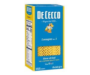 Pasta de sémola de Cecco, Lasaña No.1, 1 libra