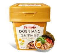 Pasta de soja Doenjang, Salsa Coreana vegana, Esencial para la cocina coreana, Ligeramente picante, Apto para Vegetarianos y Veganos, Ideal para guisos y salsas, Contiene 1 bote de 460 gr