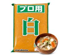Pasta de sopa de miso, Miso blanco de Marukome, Apto para preparar sopas, guisos y Marinados, Miso Japonés, Producida en Japón con Soja Local, Contiene 1 unidad de 1 Kg
