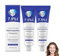 Pasta de toothpaste hidroxiapatite, 7,5% Nano Hydroxyapatite Toothpaste for Sensitive Teeth,Enamel Protection & Repair, Tooth Strengthening, Gentle Mint,Fresh Breath,Maintains Oral Health (2 unidades)