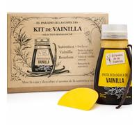 Pasta de Vainilla El Paraíso de las Especias 270g + Regalo 1 Vaina Bourbon - Extracto Natural con Semillas, Sin Aditivos, Ideal para Repostería Gourmet, Helados y Postres