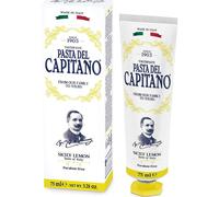 Pasta del Capitano 1905, Pasta de Dientes Limón de Sicilia, Mantiene las Encías Saludables y Combate el Mal Aliento, Contiene Extracto de Limón Orgánico, 100% Made in Italy, Tubo de 75 ml