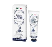 Pasta del Capitano 1905, Pasta de Dientes Blanqueadora, Elimina el 99% de las Bacterias sin Dañar el Esmalte, Pasta de Dientes Blanqueadora y Antibacteriana, 100% Made in Italy, Tubo de 25 ml