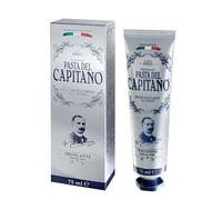 Pasta del Capitano 1905, Pasta de Dientes Blanqueante Baking Soda, Ideal para Mantener el Blanco Natural de los Dientes, Reduce las Manchas de Comida, 100% Made in Italy, Tubo de 75 ml