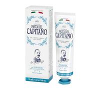 Pasta del Capitano 1905, Pasta de Dientes para Fumadores, Especialmente Diseñada para Fumadores, Combate la Formación de Sarro, Fresco Sabor a Menta Piperita, 100% Made in Italy, Tubo de 75 ml