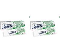 Pasta del Capitano, Dentífrico Antitártaro Bio, Brinda Frescura y Refresca el Aliento, Ideal para Fumadores, Ayuda a Prevenir la Placa, 100% Made in Italy, Tubo de 100 ml (Paquete de 2)