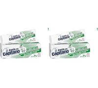 Pasta del Capitano, Dentífrico Antitártaro Bio, Brinda Frescura y Refresca el Aliento, Ideal para Fumadores, Ayuda a Prevenir la Placa, 100% Made in Italy, Tubo de 75 ml (Paquete de 2)