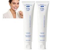 Pasta dental 7,5% nano-hidroxiapatita sin flúor, blanqueadora, menta (2Pcs) | Fórmula suave de menta para el cuidado diario del esmalte y las manchas superficiales, con sensación fresca al cepillarse