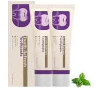 Pasta Dental Aliento Fresco, Pasta Dental Blanqueadora Natural, Cuidado Bucal Natural para la Reparación del Esmalte, Cuidado Suave para la Eliminación Profunda de Manchas, Gel de Menta Fresca