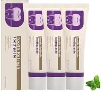 Pasta Dental Aliento Fresco, Pasta Dental Blanqueadora Natural, Cuidado Bucal Natural para la Reparación del Esmalte, Cuidado Suave para la Eliminación Profunda de Manchas, Gel de Menta Fresca
