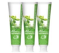 Pasta dental aloe menta con nano hidroxiapatita blanqueadora (3Pcs) | Pasta dental aloe menta con nano hidroxiapatita para cuidado oral diario, aliento fresco y limpieza suave con ingredientes
