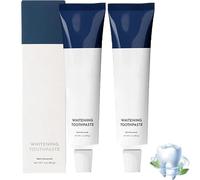 Pasta Dental Blanqueadora con Hidroxiapatita Sin Flúor, Aceite de Coco Y Xilitol, Aliento Fresco, Reparación del Esmalte, Eliminación de Manchas Y Brillo Dental (2 Pcs)