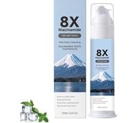 Pasta dental blanqueadora en espuma con niacinamida, fórmula suave para dientes sensibles, favorece una sonrisa más brillante, aliento fresco, sabor a menta, 100 g