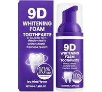 Pasta dental blanqueadora en espuma, mousse dental en espuma, refresca el aliento, suaviza suavemente, elimina las manchas y protege el esmalte, para la limpieza bucal diaria