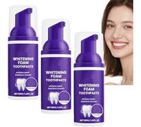 Pasta dental blanqueadora en espuma, pasta dental en espuma 9D, mousse blanqueadora, aliento refrescante, limpieza profunda, 50 ml, protección del esmalte y fortalecimiento dental