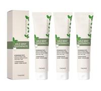 Pasta dental con nano-hidroxiapatita sabor a menta, pasta dental sin flúor para el cuidado de las encías y la higiene bucal diaria, para dientes sensibles, protección diaria y aliento fresco