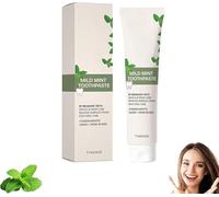 Pasta dental con nanohidroxiapatita, aliento fresco natural para aliviar la sensibilidad dental, sabor a menta, fórmula sin flúor, suave para dientes sensibles