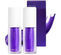 Pasta dental morada portátil, blanquea y da brillo a los dientes, esencia blanqueadora, pasta dental en mousse morada, esencia para aclarar el tono de los dientes, elimina manchas y el amarilleo